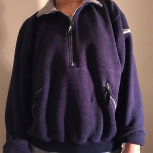 🍒SOLD🍒 Navy Champion Fleece Half Zip